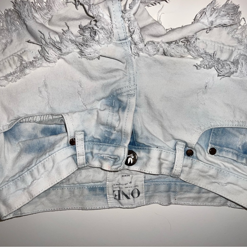 One Teaspoon blue jean shorts size 26